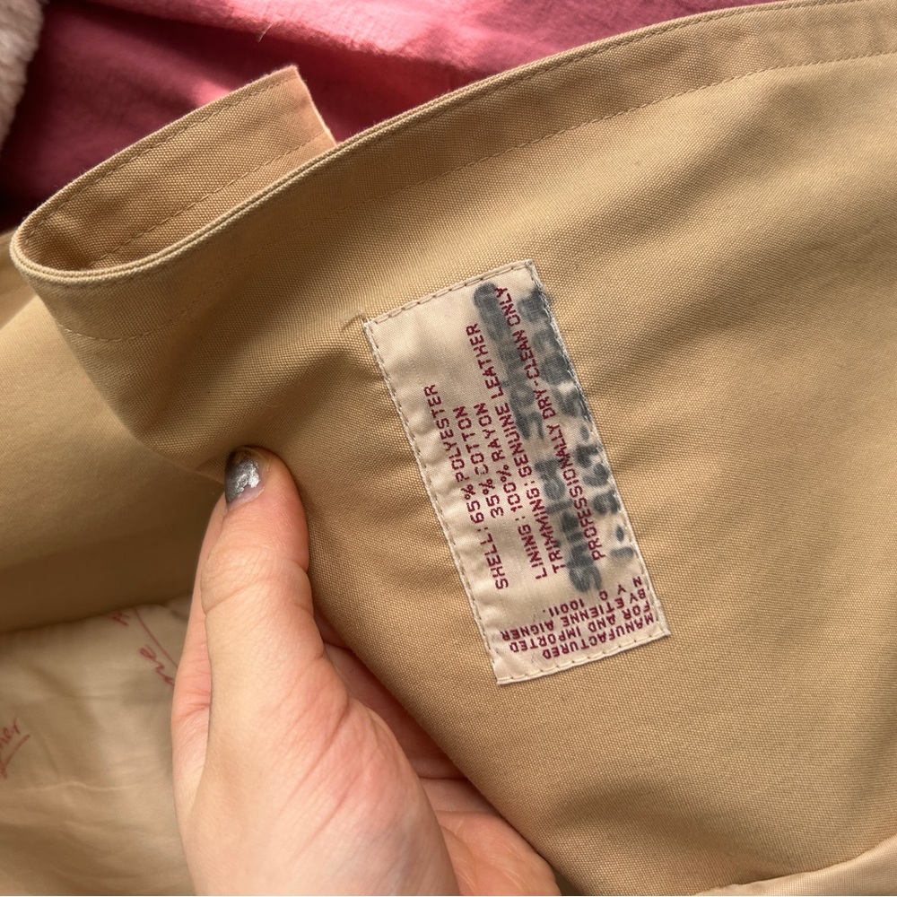 Etienne Aigner Beige Trench Coat - Picture 4 of 4